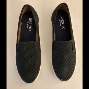 SPERRY black slip on sneaker size: 9.5